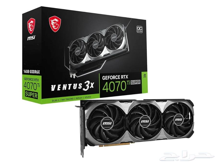 MSI RTX 4070 Ti SUPER 16GB Ventus 3X OC63403602459905112