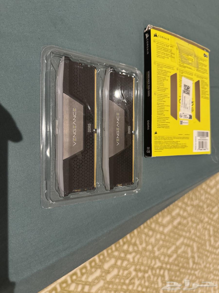 RAM DDR5 32GB 6400MHz مب مستعمل بس العلبه مفتوحه63399652977666112