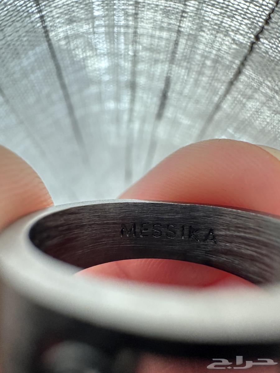 Mizica black gray silver ring size 7, new unused63399708748802113
