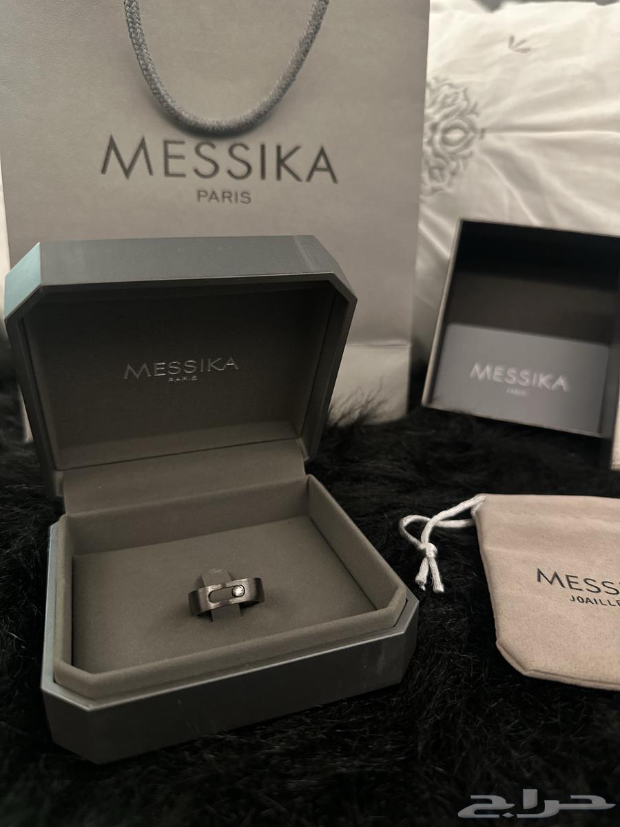 Mizica black gray silver ring size 7, new unused63399708748802112