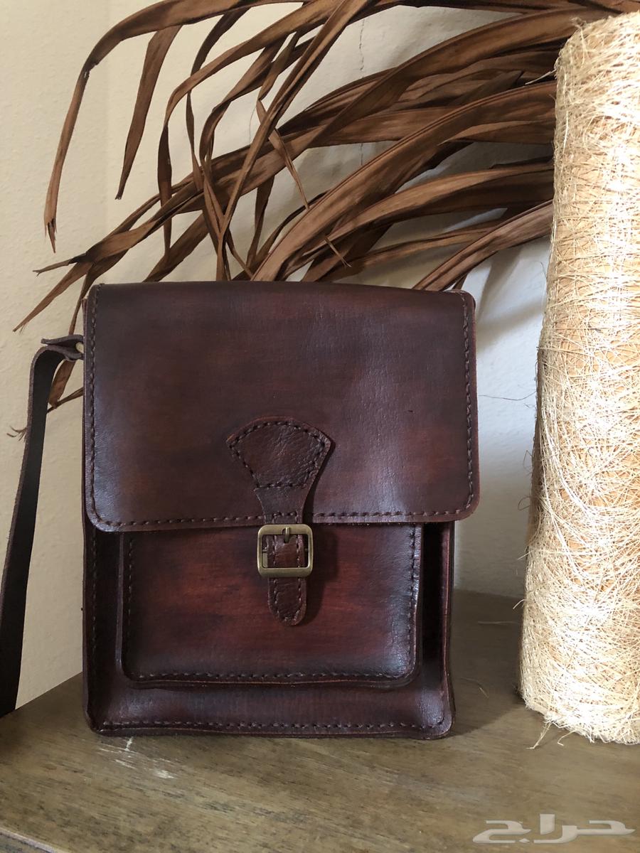 Genuine camel leather bag, valuable handmade work.63402108283651113