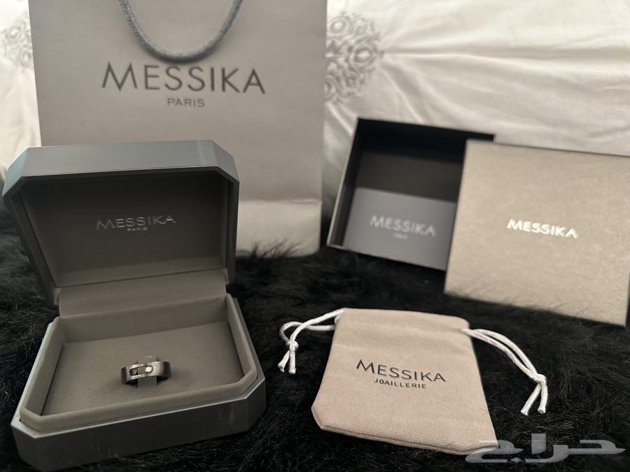 Mizica black gray silver ring size 7, new unused633997087488021116
