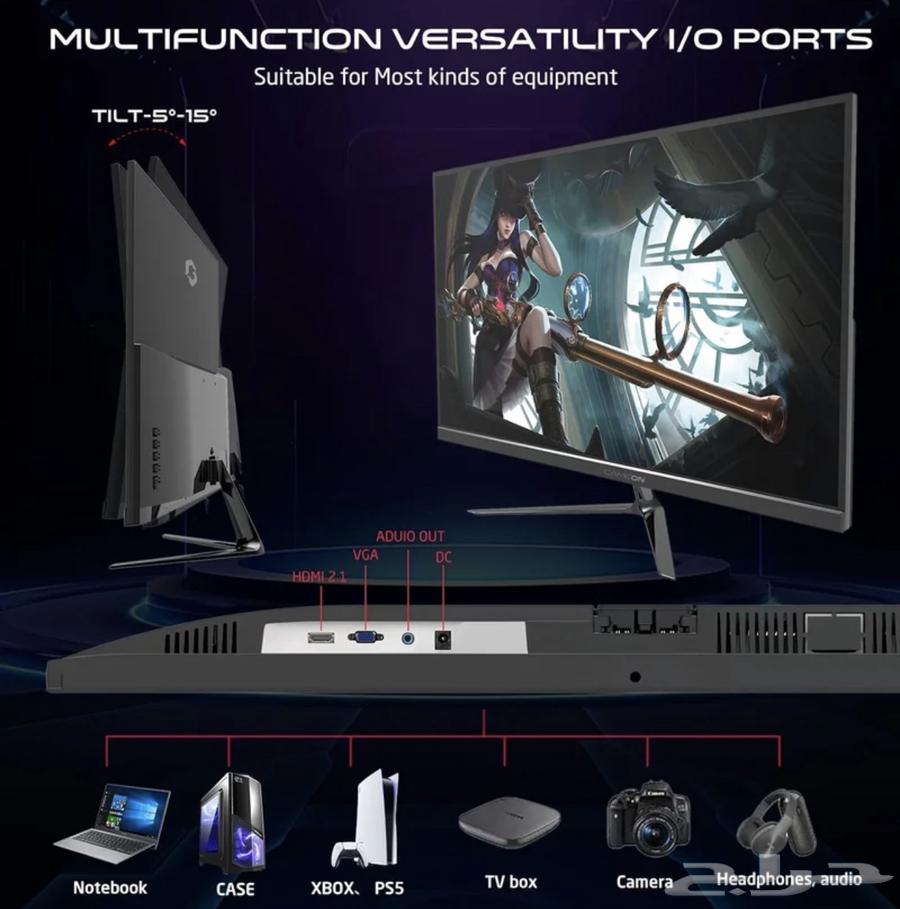 شاشة قيم اون 22 اينش IPS - 100Hz - 1 ms ا game on monitor63378207758721113