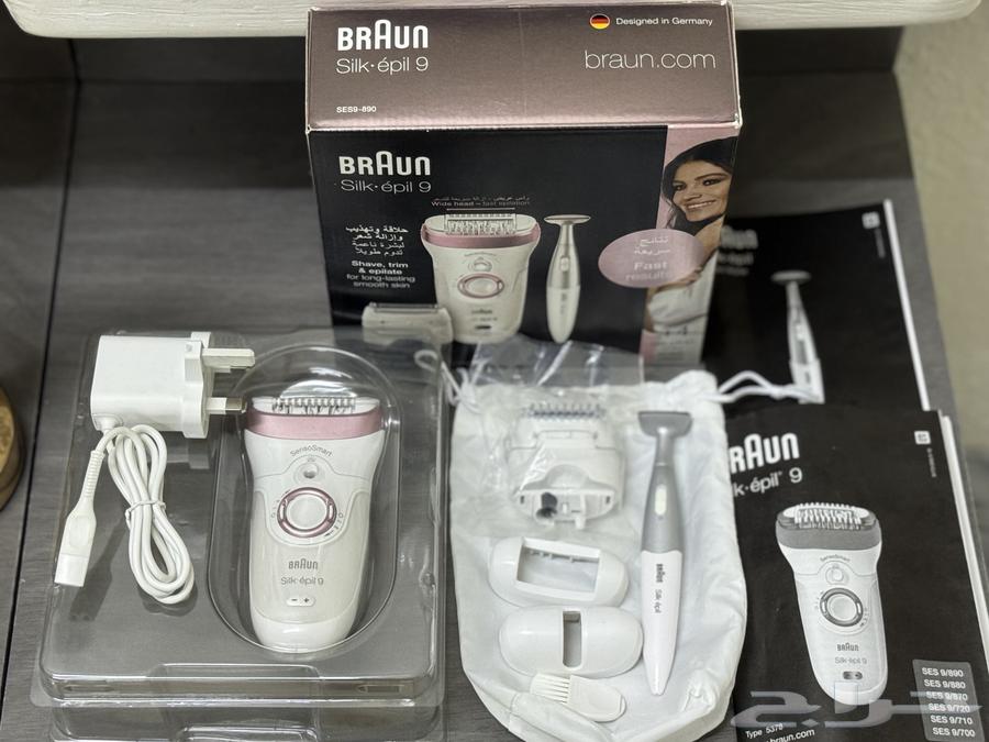 Braun Silk-Epil 9 Epilator with 4 Attachments SES 9-89063373668659970113