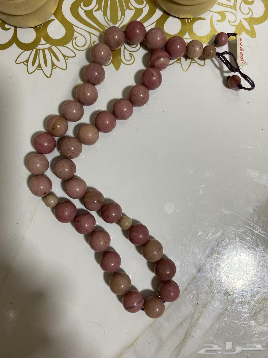 مسبحه وسوار و قلادة حجر كريم رودينيت Rhodonite63367002142082113