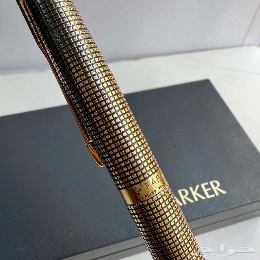 Parker 75 Pen - 925 Sterling Silver with 18 Karat Vermilion Plating63063677534465113