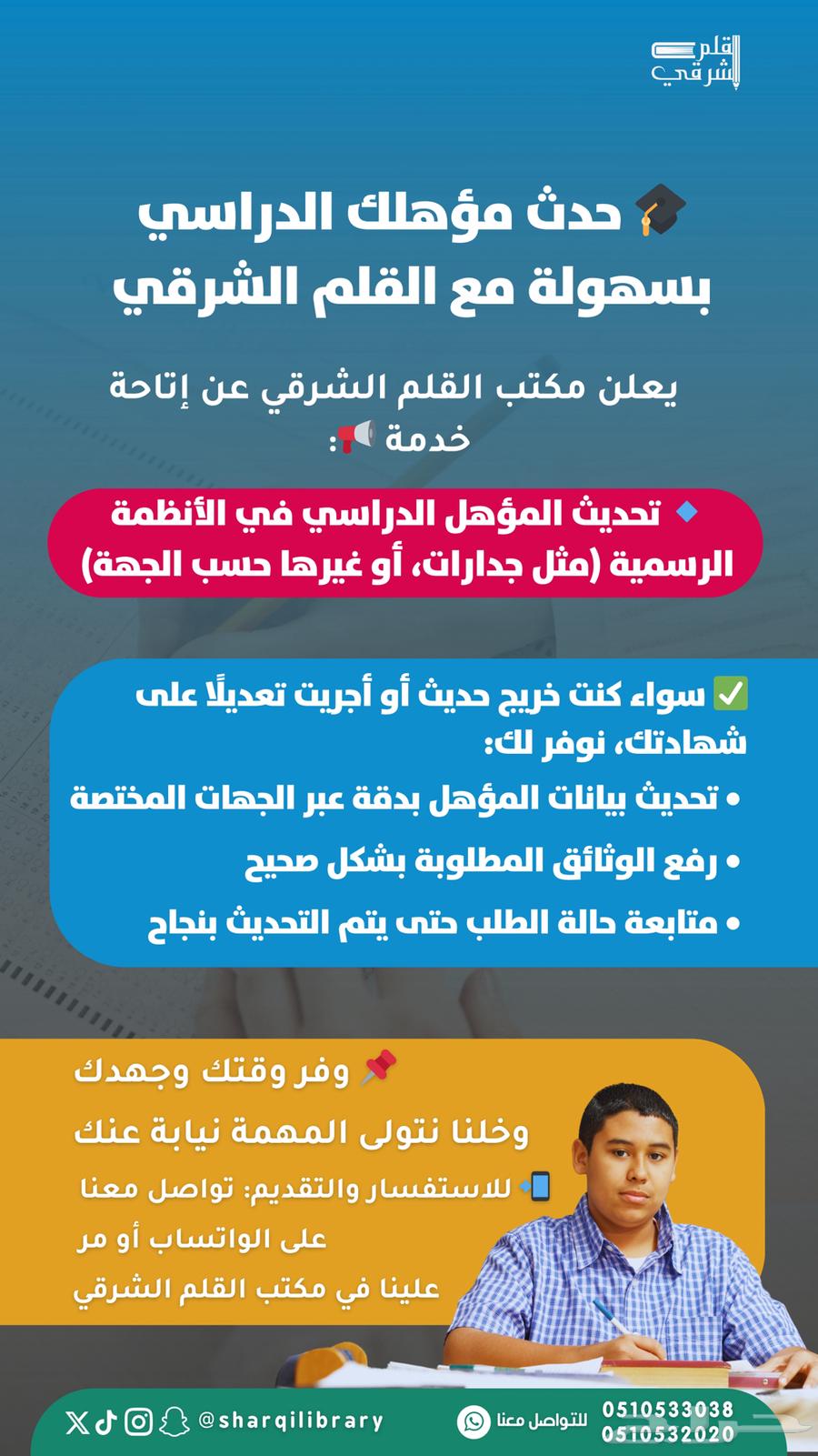 حد ث المؤهل الدراسي في أبشر مع القلم الشرقي63029240703489110