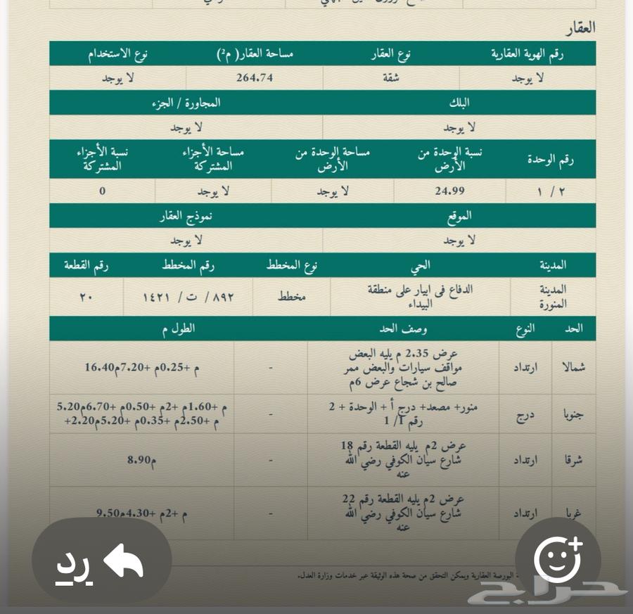للبيع شقة حي العزيزية63352918028418111