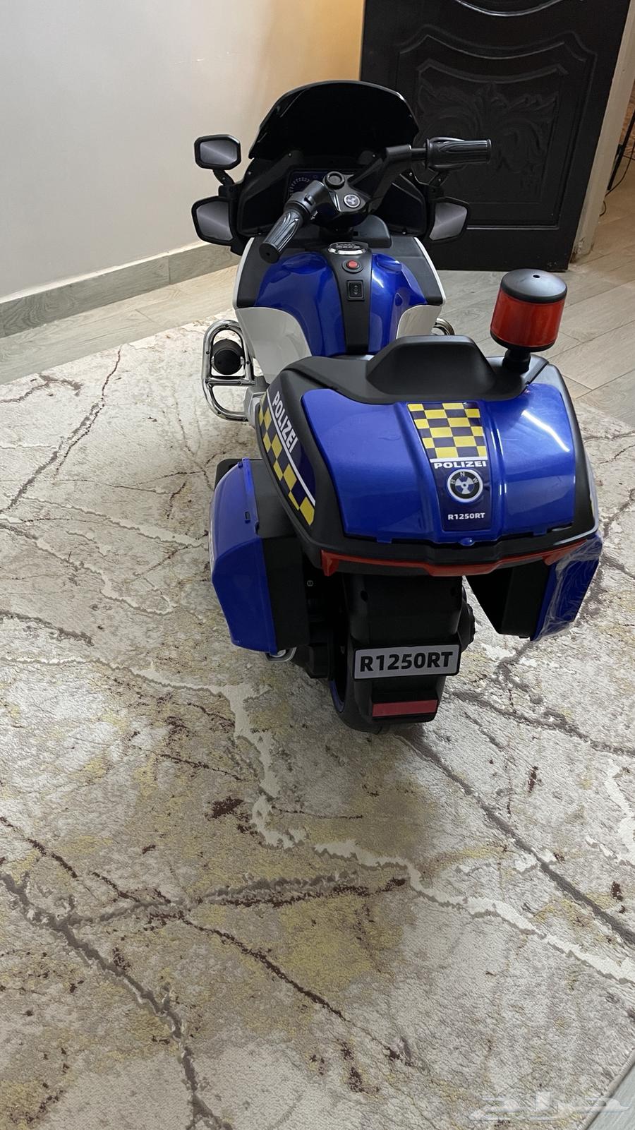 Mercedes-Benz electric car and children's quad bike, and BMW police quad bike63343927517443113