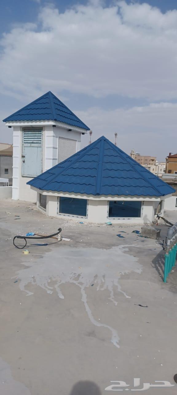 معلم مظلات سواتر قرميد حديد و فخار جبسم بورد مشب نار بيت شع63005065677441112