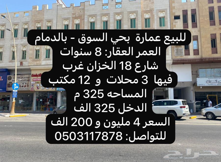 للبيع عماره تجارية علي شارع رائسي بحي السوق تفاصيل في صوره63380365830915112