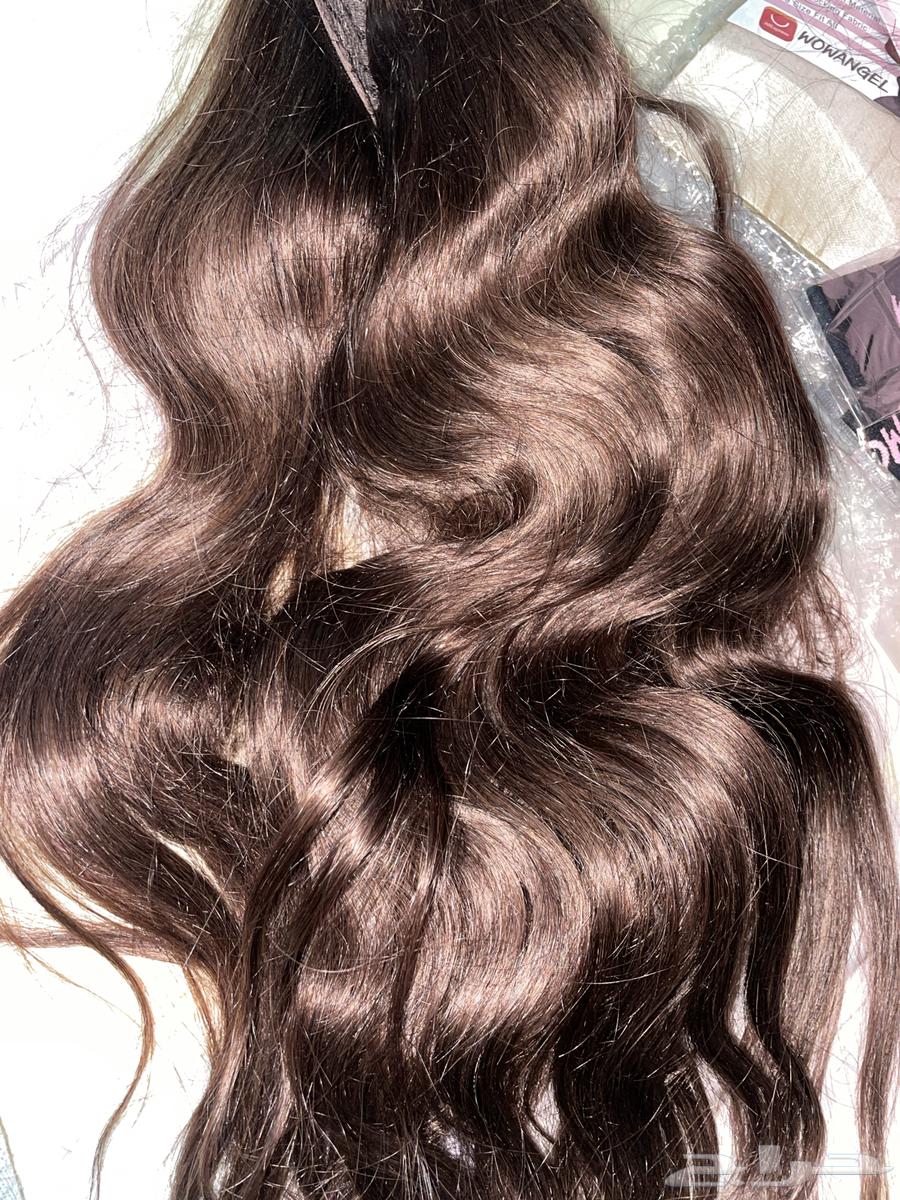 Hair extensions, clip-in hair extensions, natural brown hair, 200 grams63470763071746114