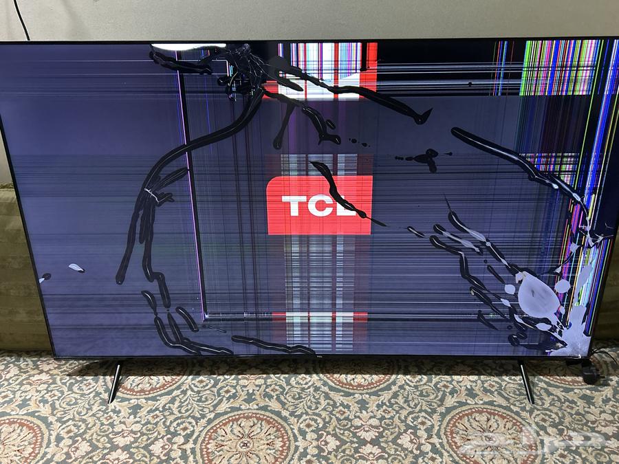 TCL 75-inch TV, broken but working as shown in the pictures63396471125635111