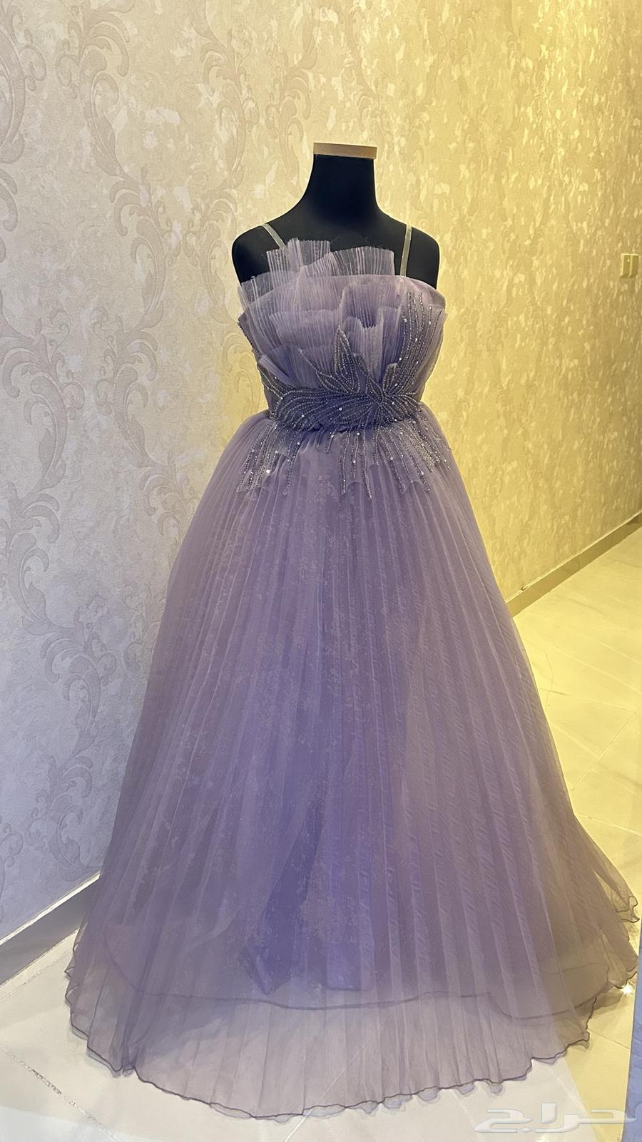 فستان بنفسجي لبس مرا وحده 3 ساعات فقط المقاس s63394706459010110