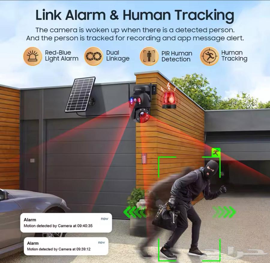New solar-powered metal camera with dual 8MP lens chip63394674400897114