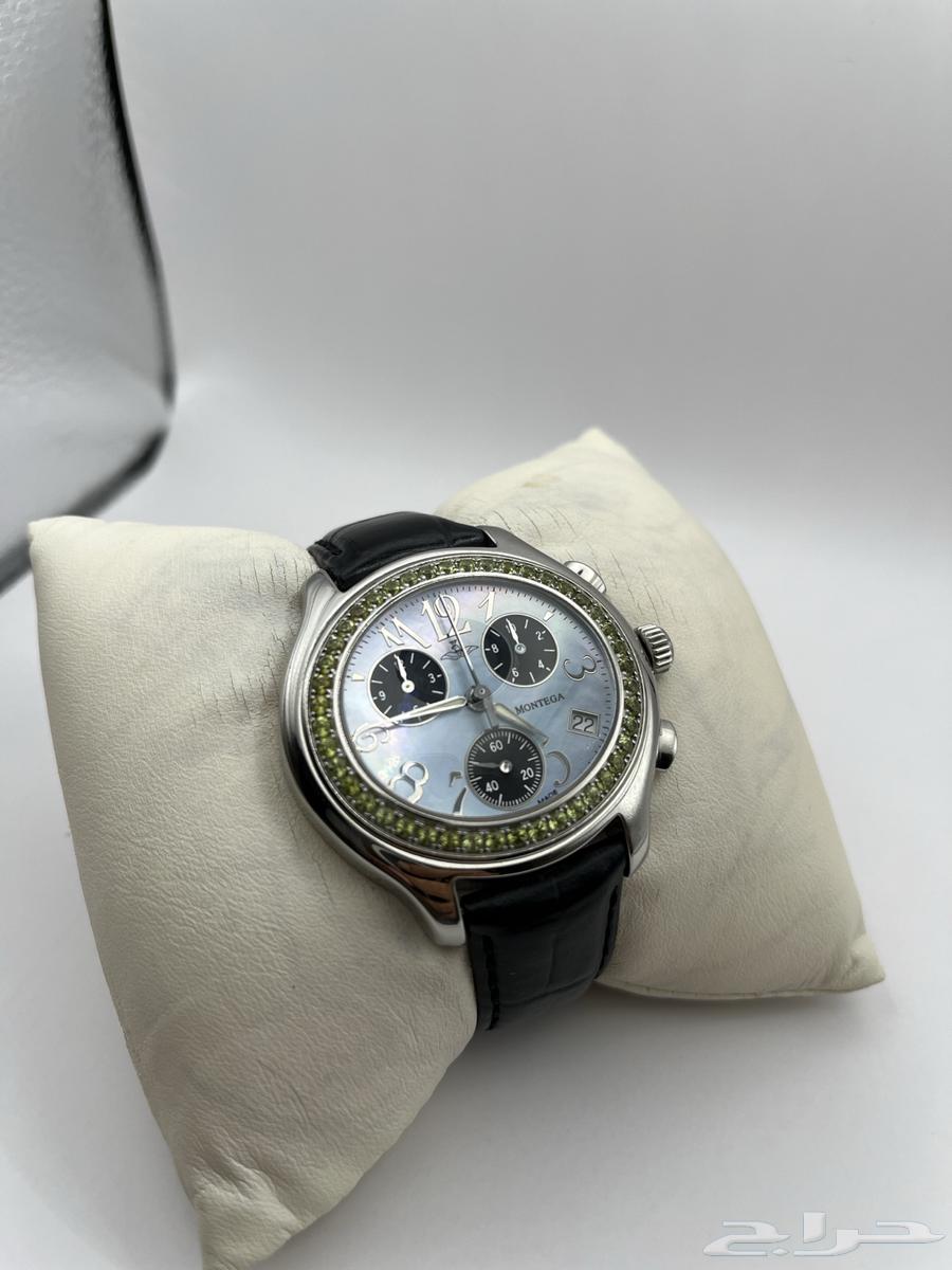 Montiga men's watch embellished with precious stones and mother-of-pearl dial63394719605633112