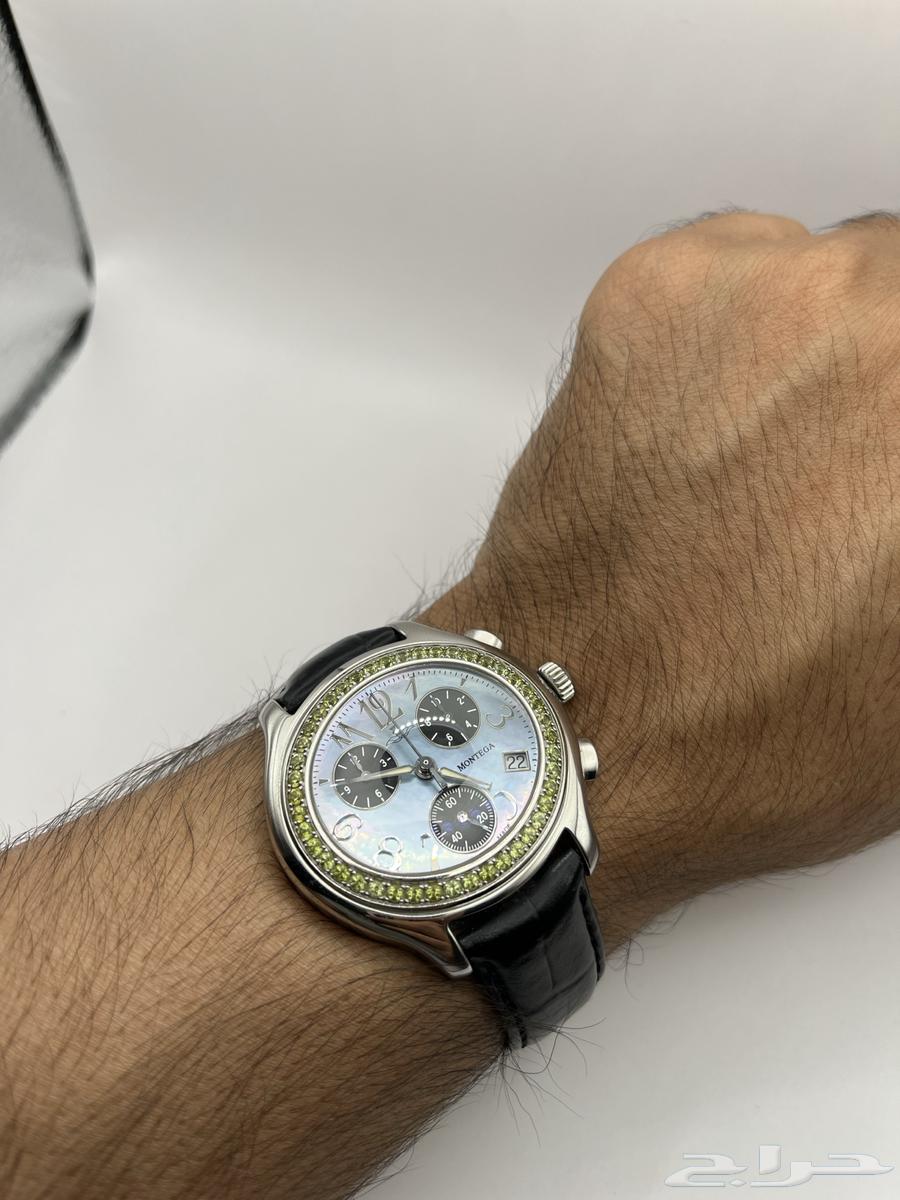 Montiga men's watch embellished with precious stones and mother-of-pearl dial63394719605633114