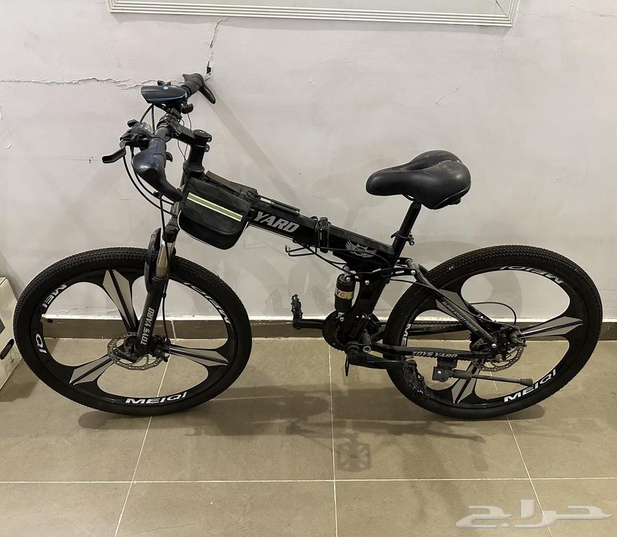 Black folding bicycle, size 2663392734841217111
