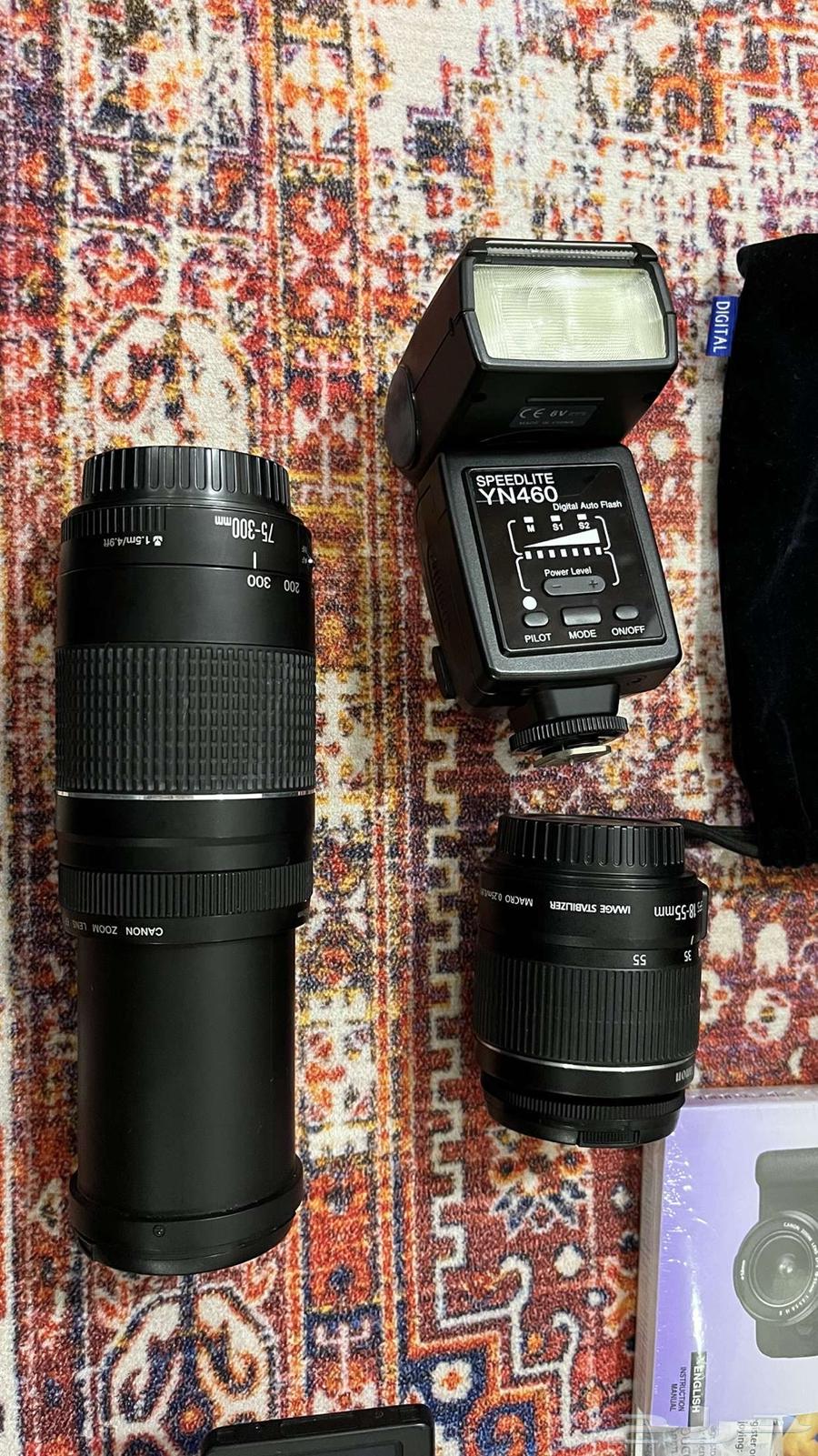 كاميرا Canon EOS 650D مع عدستين   فلاش   كامل الملحقا63388977532162111