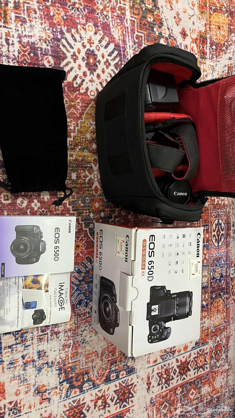 كاميرا Canon EOS 650D مع عدستين   فلاش   كامل الملحقا63388977532162117