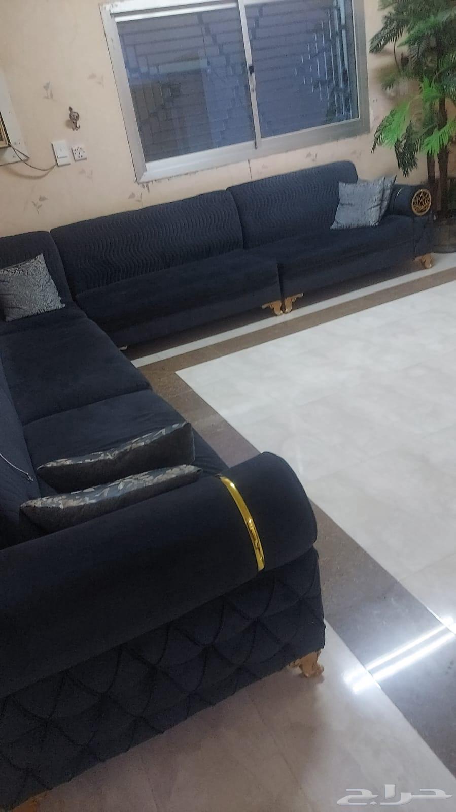 كنب شبه جديد كحلي استعمال خفيف63390898867458111