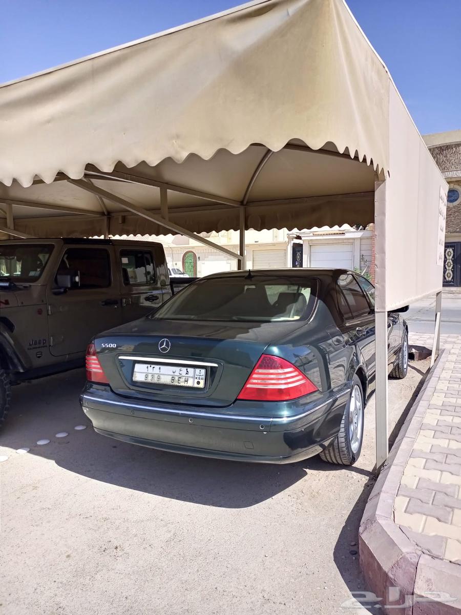 مرسيدس S500 موديل 2001 لوحة مميزه63392219013250113