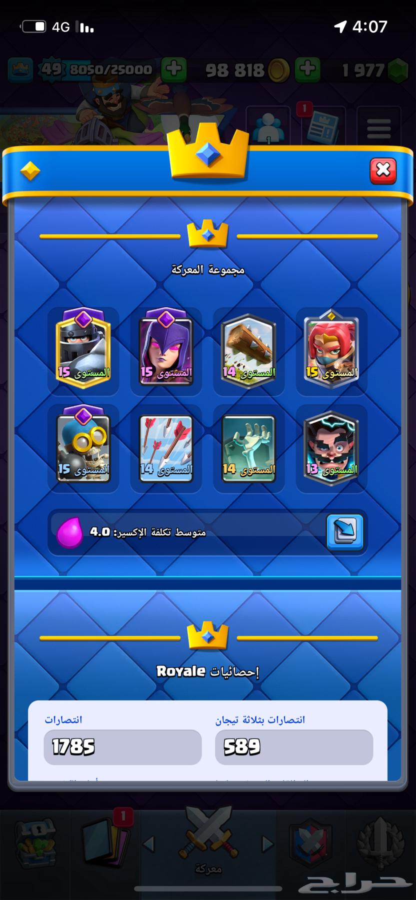 رفع كؤوس او الرفع للبطل المطلق كلاش رويال63440361607809113