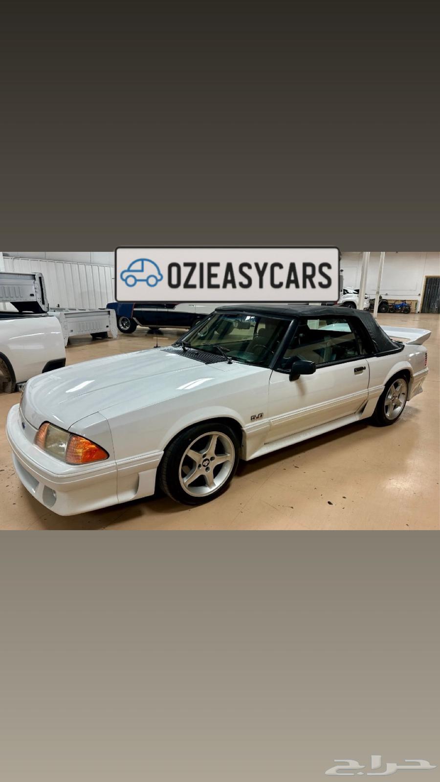 فورد موستنج جي تي 1990 Ford Mustang convertible قير عادي63389082237955110