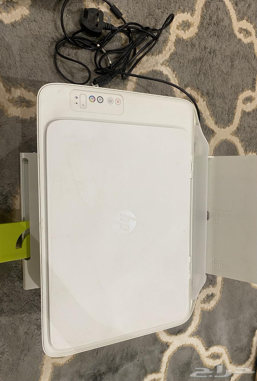 طابعة HP فيها طباعه و مسح ضوئي و نسخ ومعاها جميع ملحقاتها63385759708801111
