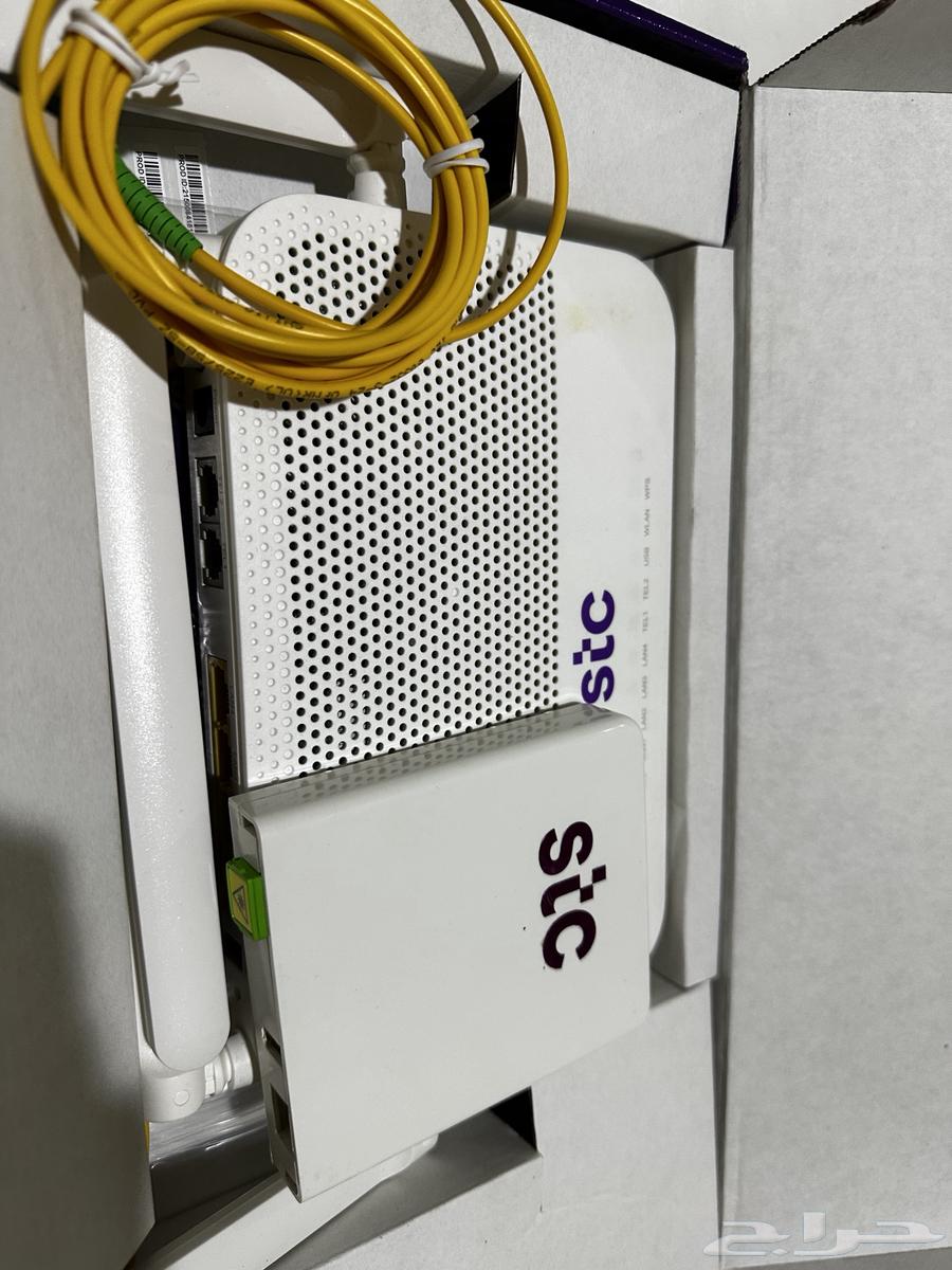 راوتر ألياف stc مع كامل اغراضه63618296874369111