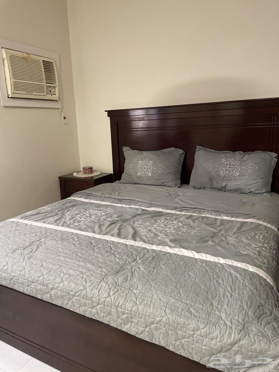 Egyptian wooden bed 200 by 200 with a medical mattress63385480753666111