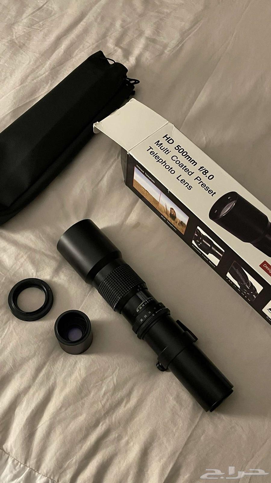 عدسة تيليفوتو HD 500mm f 8.0   محول   Teleconverter 2X63618676627586113