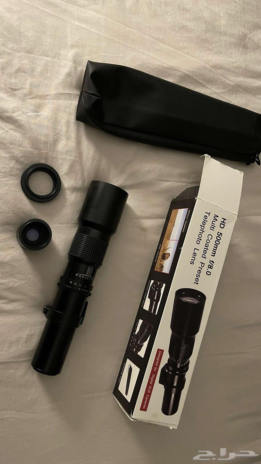 عدسة تيليفوتو HD 500mm f 8.0   محول   Teleconverter 2X63618676627586111