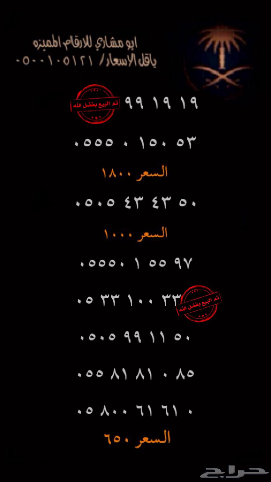 رقم مميز63083909675010112