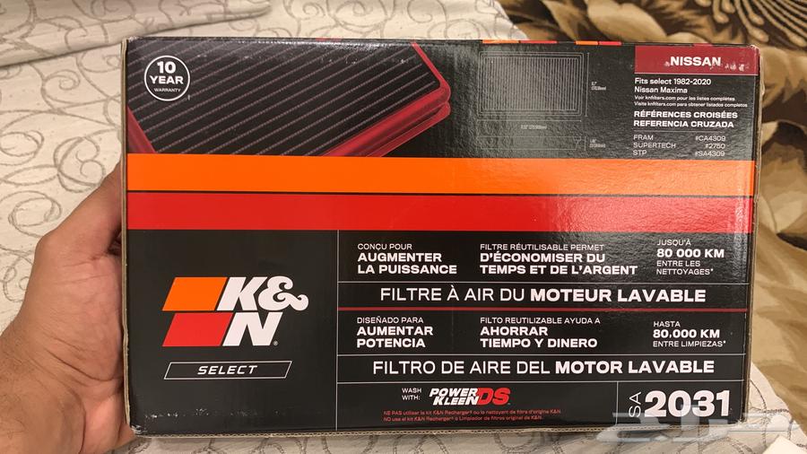 K&N Performance Air Filter for Nissan Maxima 201063619121182081111