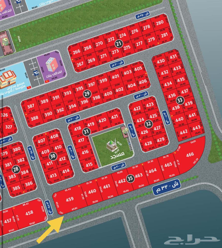 Commercial land with 3 streets for rent in Al Manarat, Al Markaz plan, north of Jeddah63611860167554112