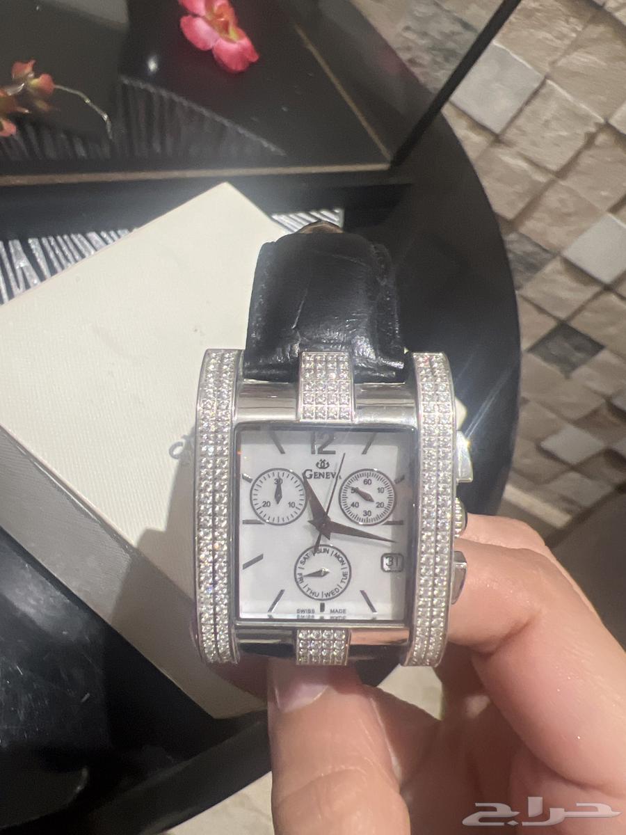 ساعه اصليه جنيفا رجالي فصوص زيركون63618953449985112
