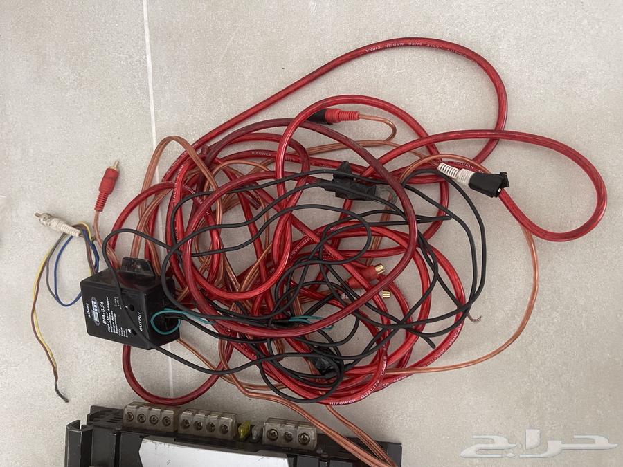 For sale, audio amplifier, woofer, and complete wiring63618776120449114