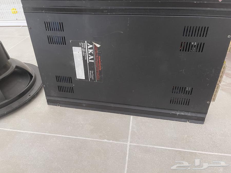 For sale, audio amplifier, woofer, and complete wiring63618776120449111