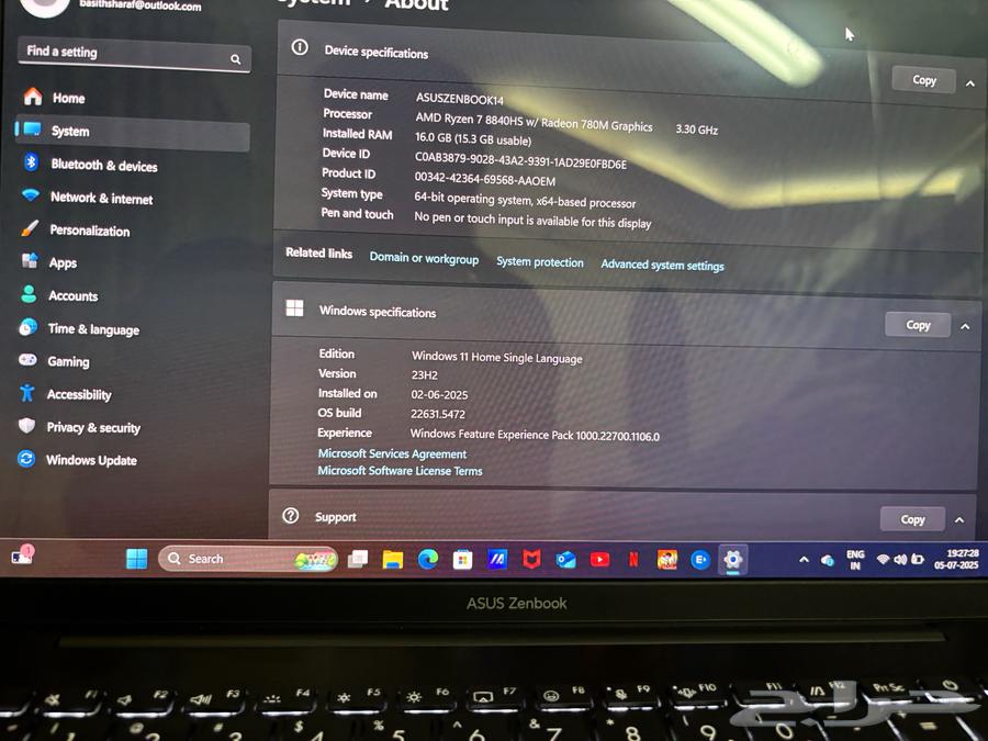 Asus zenbook 14 OLED Ryzen 763618956062210113