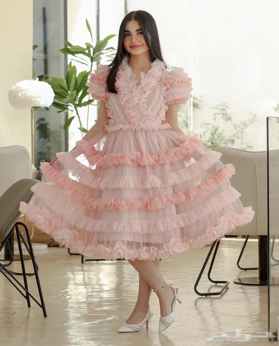 Pink girls' wedding dress suitable for confusing age63623295204483111