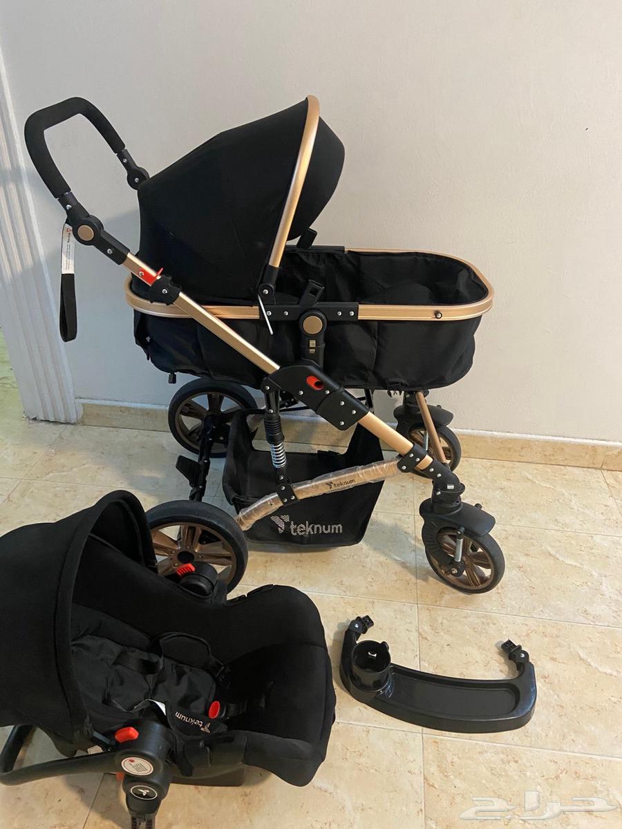 عربة أطفال ماركة تكنوم شبه جديدة63654679682177112