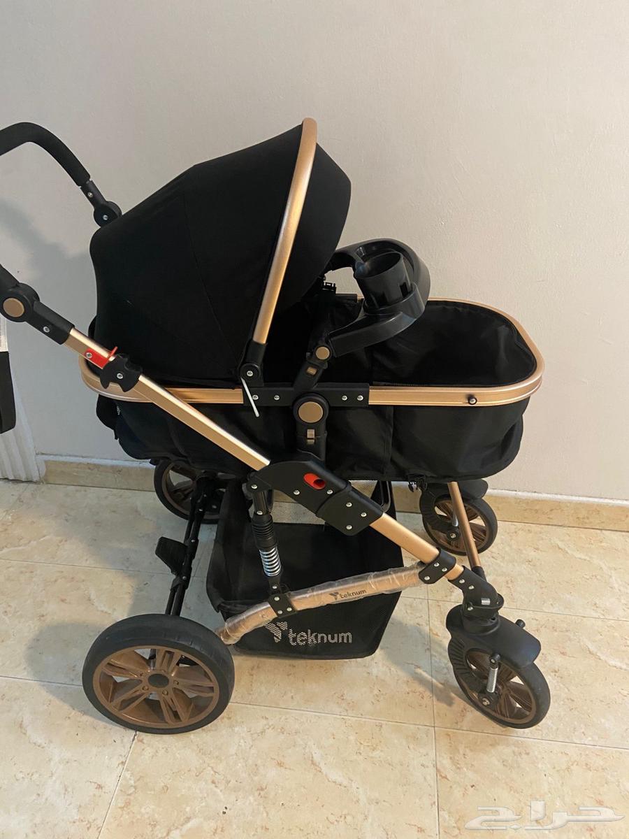 عربة أطفال ماركة تكنوم شبه جديدة63654679682177110