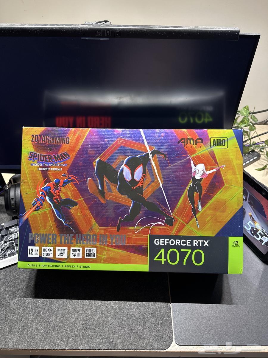 Zotac 4070 - Spider-Man Limited Edition   مبرد ماء شاشه63622881797377112