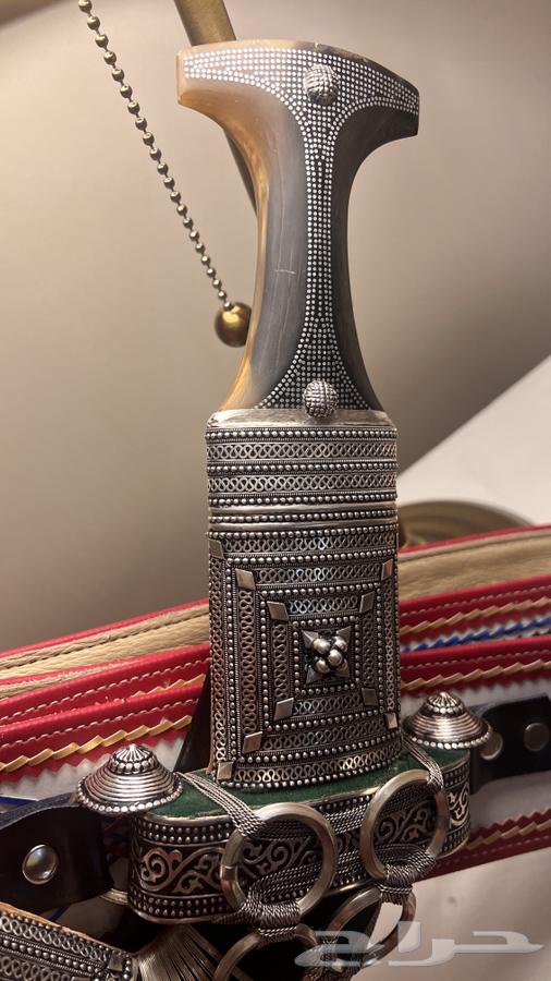 Antique Silver Dagger with Natural Horn63623129073923114