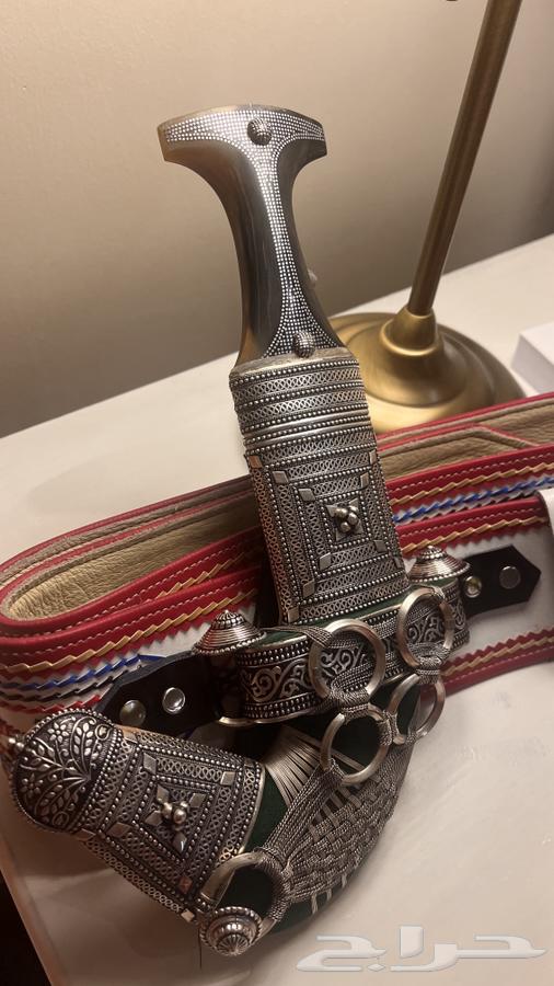 Antique Silver Dagger with Natural Horn63623129073923111