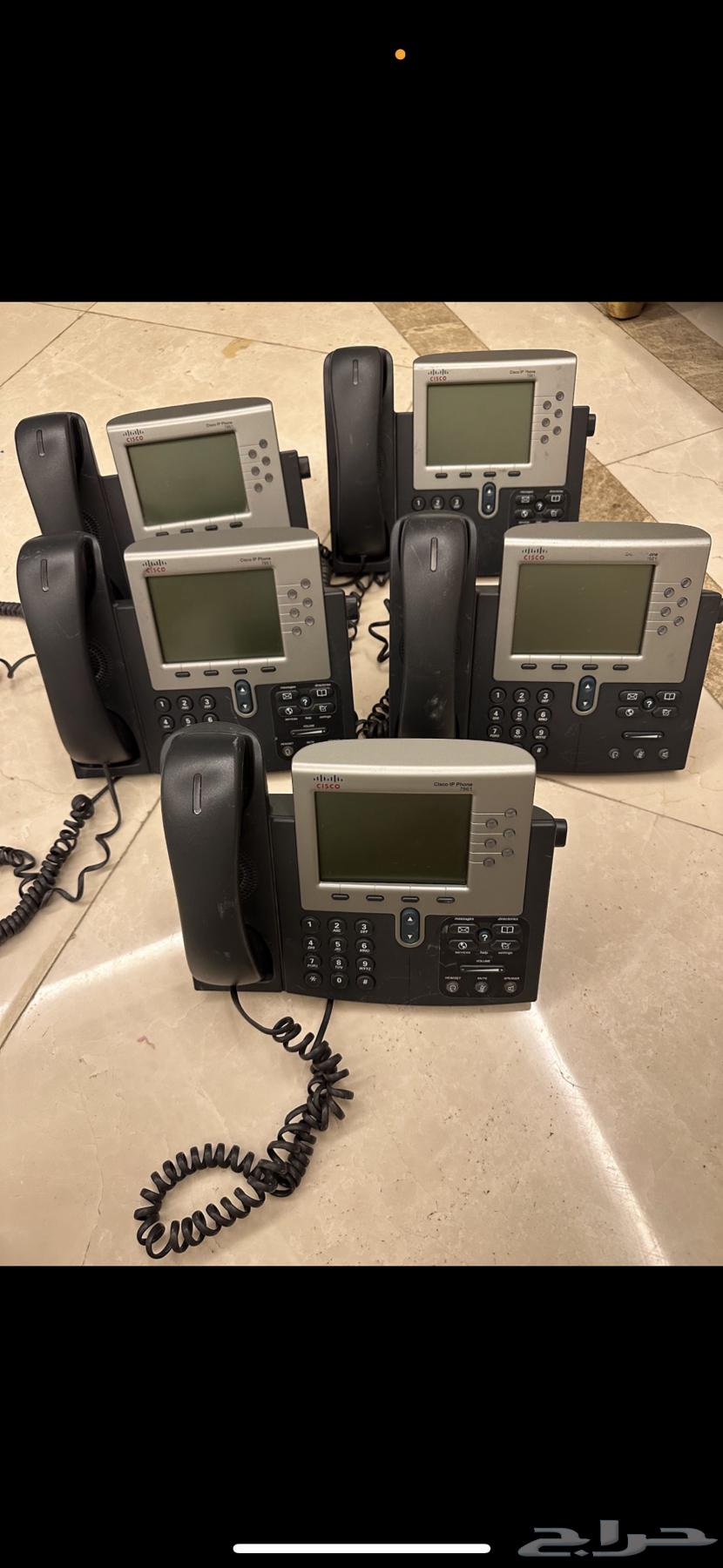 عدد 5 تليفون سيسكو cisco 796163621167902594111