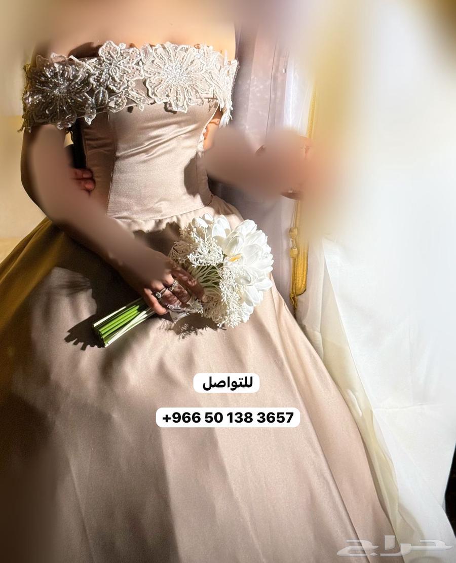 فستان ملكه بيع لبست اربعه ساعات وقت الزفه بس وجديد63654690012163113
