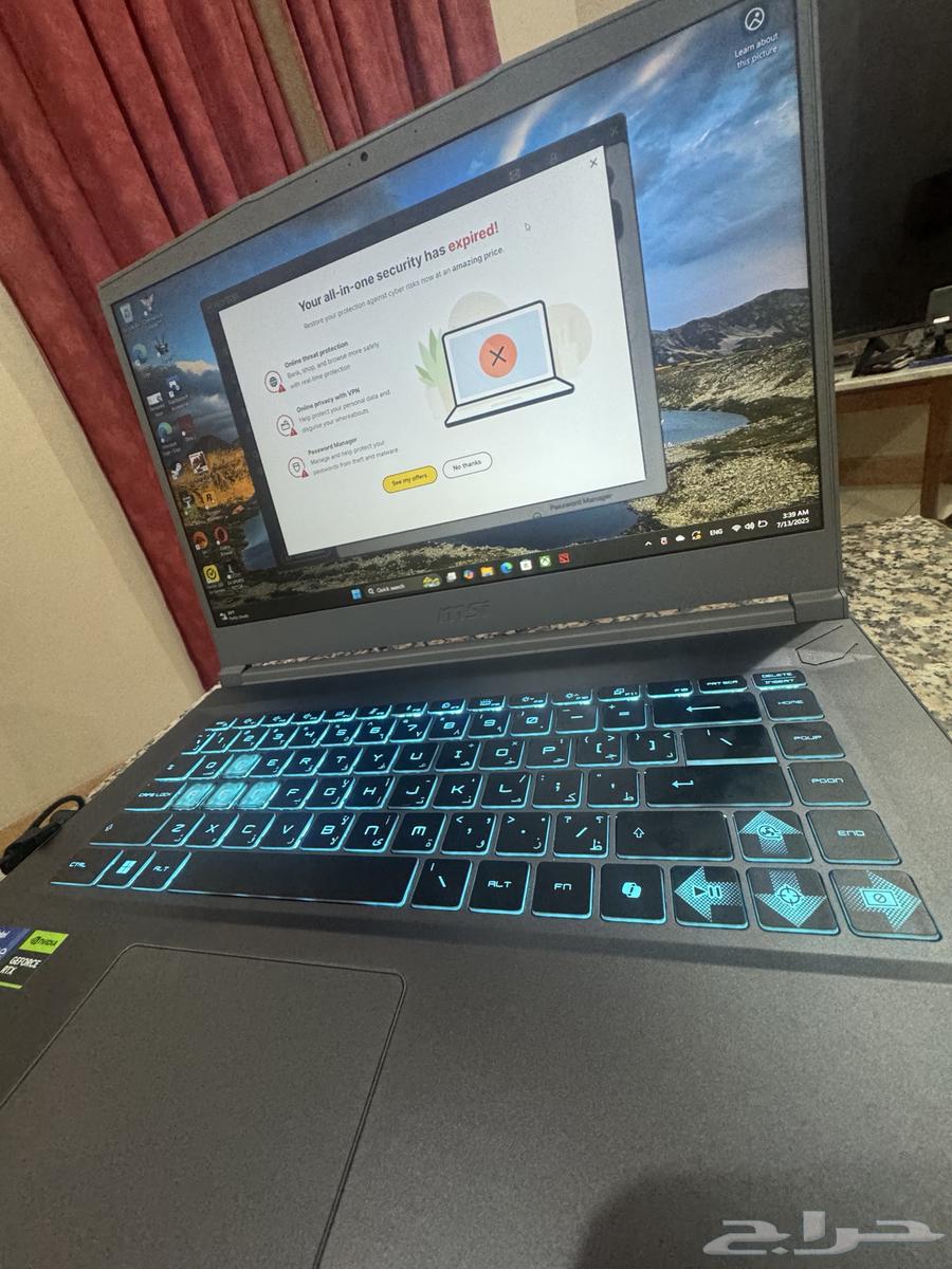 MSI Thin 15 B13VE Gaming63654690305539110