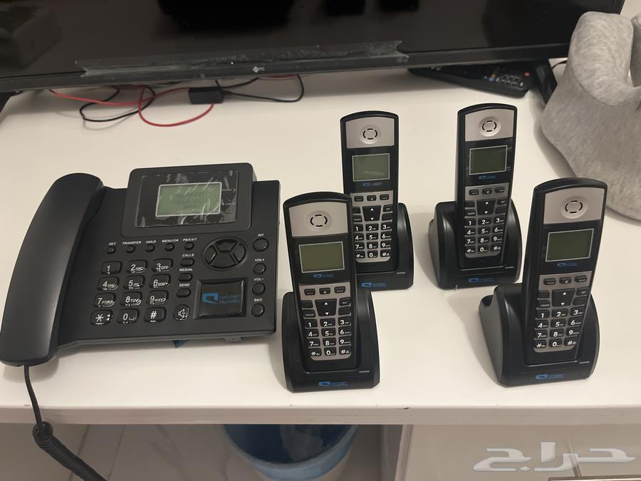 هاتف ارضي مع اربعه اجهزة لاسلكيه63654961133571113
